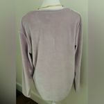 Vintage purple velour v neck cardigan women size Small Photo 3