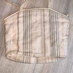 Holiday Time  vintage tapestry beige cream travel shoulder jet bag Photo 3