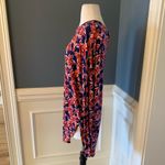 Fantastic Fawn Boutique Dress Floral Long Sleeve Shift Womens Small Navy Photo 1