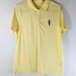 Lands' End Womens Polo Shirt Top Nutcracker Christmas Embroidered Yellow Size L/T Photo 0
