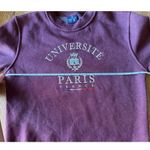 Vintage Universite Paris France Crewneck Red Size M Photo 3