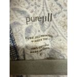 J. Jill Pure Jill Cotton Long Sleeve Navy Floral Print VNeck Size XL Boho Casual Blue Photo 4