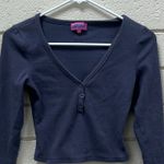Edikted  Leah Blue  Henley Top size S Photo 5