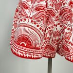 Farm Rio NWT  River Ride Linen Blend Beaded Short Size L Pull-On RED Photo 10