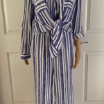 Chico's EUC CHICO’S Gaucho Two-Piece Striped Jumpsuit Photo 9