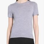 Theory  Tilma Scoop Neck Tee in Slubbed Cotton Shadow Grey. Size L. MSRP $85 Photo 0