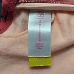 No Boundaries  Pink Floral Ruffle Bandeau Swim Sports Bra Bikini Top L Large Photo 4