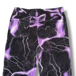 Jaded London  Womens Black Purple Lightning Print Jeans W30 Photo 5