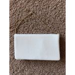 Unbranded BRIDE White Metallic Seed Bead Bridal Clutch Purse‎ Crossbody Chain Photo 14
