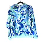 Hill House The Allie Zip Up Hoodie Geometric Fleece Ocean Kaleidoscope Blue S Photo 2