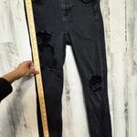 American Eagle black next level stretch ripped skinny jeans Photo 9