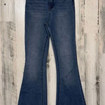 Refuge  Women’s Medium Wash Flare Jeans Raw Hem – Size M Photo 0