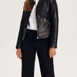 Reserved Faux leather biker jacket sz12 * European Brand Photo 7