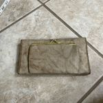 Buxton Vintage Leather Clutch Wallet Organizer Beige Coin Purse Snap Closure Tan Photo 1