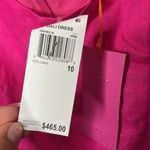 RHODE Dali Linen Puff Sleeve Dress Pink. Size 10 Pink Photo 3