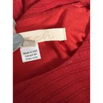 Anthropologie Hutch  Rowan Red Ribbed Lined Knit Short Sleeve Dress Size Small Photo 7