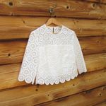 Love the Label White Lace Cropped Top Size 4 Photo 1