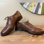 Miz Mooz | Monaco Women's Brown Leather Oxford Wingtip Lace-Up Shoes 7.5 Photo 5