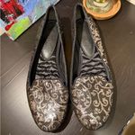 Vera Wang  Black and Silver Paisley Flats Photo 2