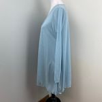 J.Jill  Light Blue V Neck Button Down Sharkbite Cardigan Sweater Medium Photo 4