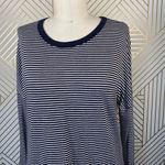 Marine layer  Navy Blue Stripe LongSleeve Tee Shirt‎ Photo 1