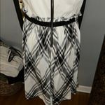 Kensie .Elegant Black and White Plaid Dress Photo 5