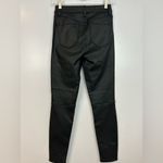 Sanctuary  Hayden Black Coated High Rise Skinny Faux Leather Pants Size 25/0 Photo 6