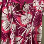 Bold Elements  NWT Pink & Red Floral MIDI Dress 22-24 p2p 39”L 9”Sleeve Photo 4