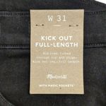 Madewell NWT  Black Kick Out Full Length Mid Rise Jeans Denim Size 31 Photo 6