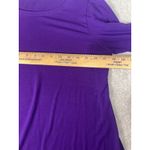 Eileen Fisher  long sleeve ballet neck‎ viscose jersey tunic top  Purple Xs Photo 4