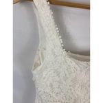 Floret Studio Ivory Lace Ruffle Hem Mini Dress size small Photo 3
