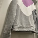 FILA VTG 90s 80s  Retro Colorblock Quarter-Zip Purple Gray White Collared Sweater Photo 14