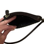 Villager by Liz Claiborne brown and tan mini bag wristlet pouch wallet NWT Photo 5