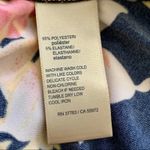 Rafaella Dress Blue Pink Yellow Floral Cold Shoulder Short Sleeve Dress Large Photo 11