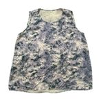 margaret o'leary purple & cream silk tank top size S Photo 11