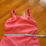 ZARA Twisted Straps Straight Cotton Dress Pink Sleeveless Round Neck Midi Sz XL Photo 11