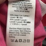 J. Crew Linen Blend Drawstring Pants Womens XS Pink Beachy Casual Coastalcore Photo 8