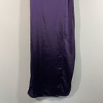 Wild Fable Women Purple Satin Midi Length Strappy Slip Dress Size L Photo 3