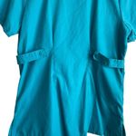 Butter Soft Women Scrub Top S Teal Medical Uniform Nurse Workwear Dental Casual‎ Blue Photo 4