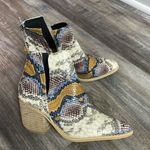 Arider Girl women's snake print ankle boots size 8.5 Blue Photo 2