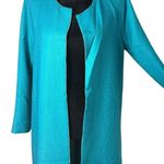 Chico's  0 Travelers Open Front Crinkle‎ Cardigan Duster Size S Reversible Kimono Photo 0