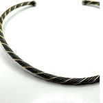 David Yurman Women's Vintage Blackened 18k Gold Twisted Cable Collar Necklace Photo 3