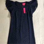 Lilly Pulitzer π Kathie Mini Shift Dress Navy Metallic Size 8 Photo 5
