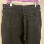 Maternity Black Denim Jeans Adjustable Waist Size 12/14 Bootcut 100% Cotton Photo 3