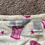 Delicates  Lingerie Print Flannel Pajama Set SIZE L/G Photo 2