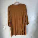 Soft Surroundings  M 3/4 Sl Scoop Neck Basic Casual Tunic Top Amber Lagen‎ Boho Photo 5