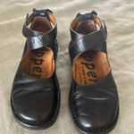 TRIPPEN Vivienne DARK plum almost black Leather Wrap Strap Shoe EU 36 us 6 Photo 0