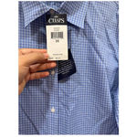 CHAPS  Women Non Iron Button Down Striped 2XL NWT Cotton Dress Shirt Blouse Tops Photo 3