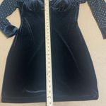 Elegant Black Bodycon Dress with Sweetheart Neckline and Bishop Sleeves Size L Photo 11
