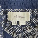 Anthropologie Anthro Elevenses Jumpsuit Women 2 Petite Blue White Geometric Remy Crop Wide Leg Photo 9